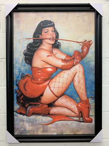 24"x36" BETTIE PAGE  - DON'T TREAD ON ME