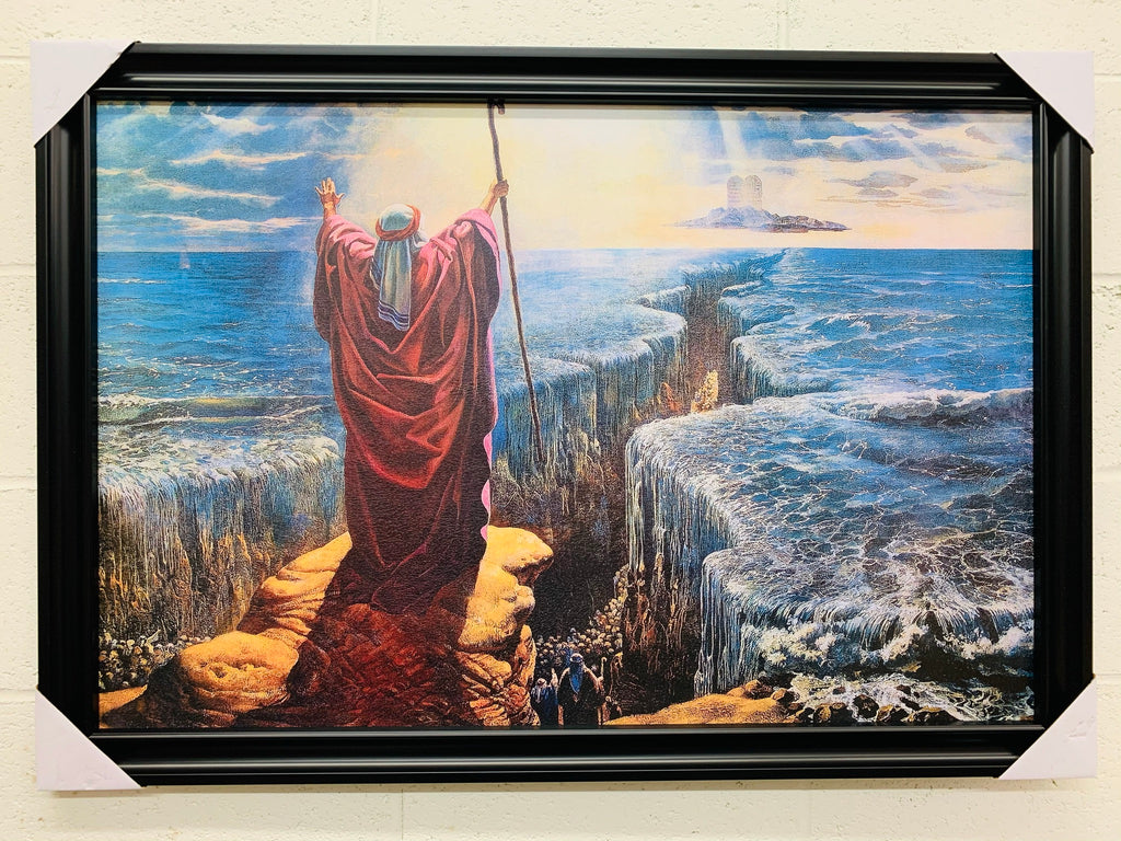 24"x36" Moses Parting The Red Sea.