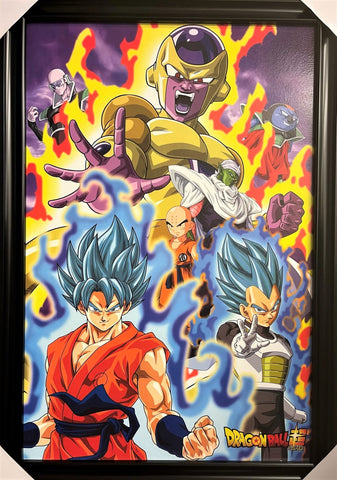 24"x36" Dragon Ball Super - Goku, Vegeta, Krillin, Frieza, Piccolo