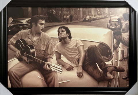 24"x36" Michael Jackson Elvis Presley