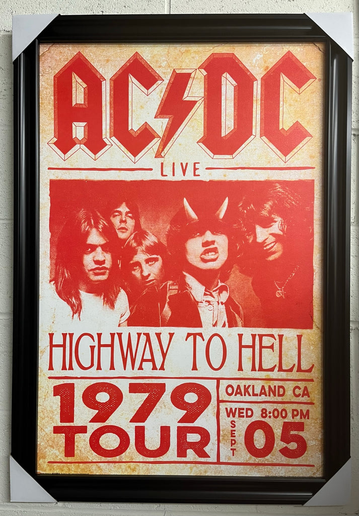 24"x36" AC/DC - Highway to Hell 1979 Tour
