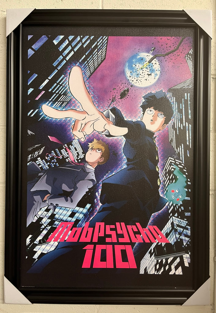 24"x36" Mob Psycho 100 - Anime / Manga TV Show (Reigen & Shigeo / City)