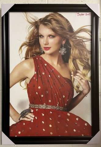 24"x36" Taylor Swift - Red Dress