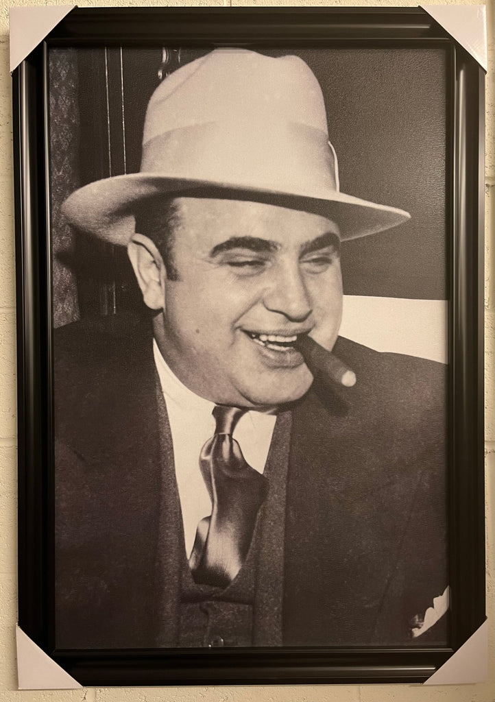 24"x36" Alphonse Gabriel Capone "Scarface" - Cigar Smoking