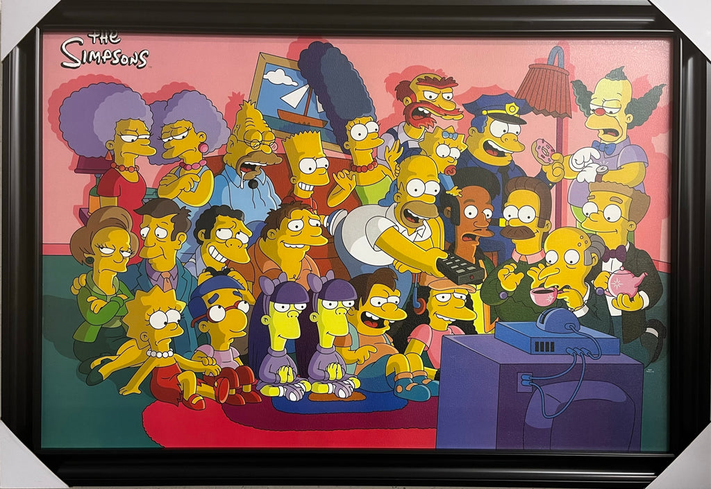 24"x36" The Simpsons - Watching TV