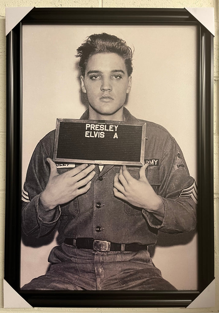 24"x36" Elvis Presley - Enlistment Photo