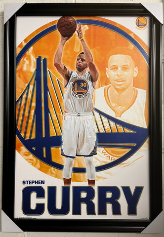 24"x36" NBA Golden State Warriors Stephen Curry - SHOOTING