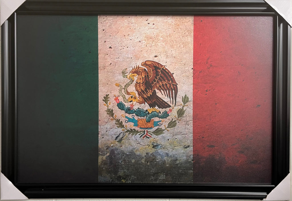 24"x36" Vintage Mexican Flag