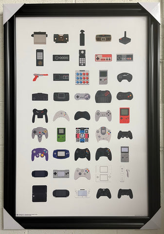 24"x36" Video Game Controllers