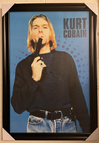 24"x36" Kurt Cobain - Pistol