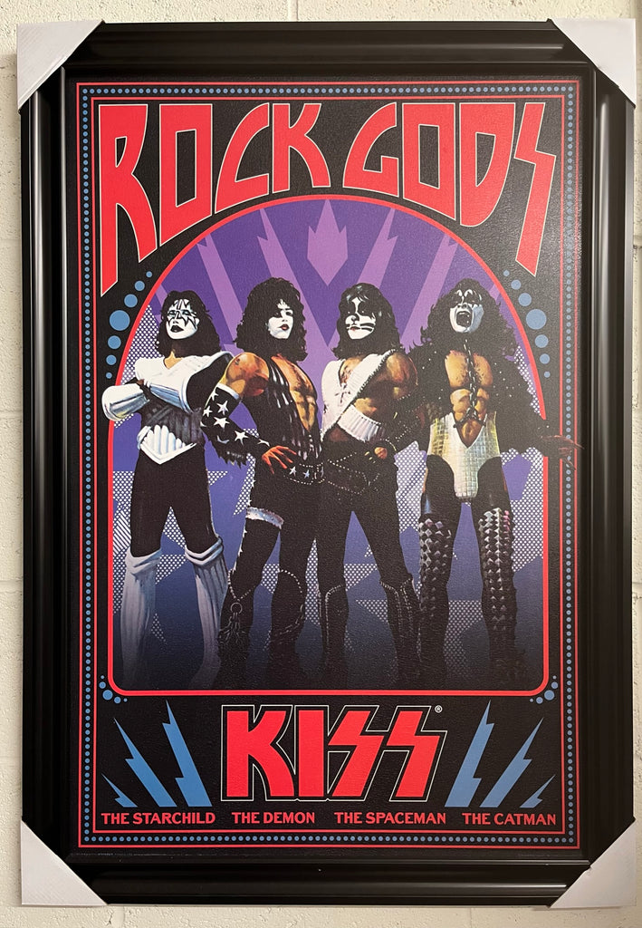 24"x36" Kiss - Rock Gods 1970's