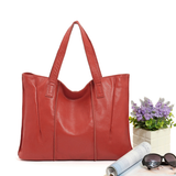 A1046 Classy Soft Pebble Embossed Genuine Leather Shoulder Shopping Tote Clearance.
