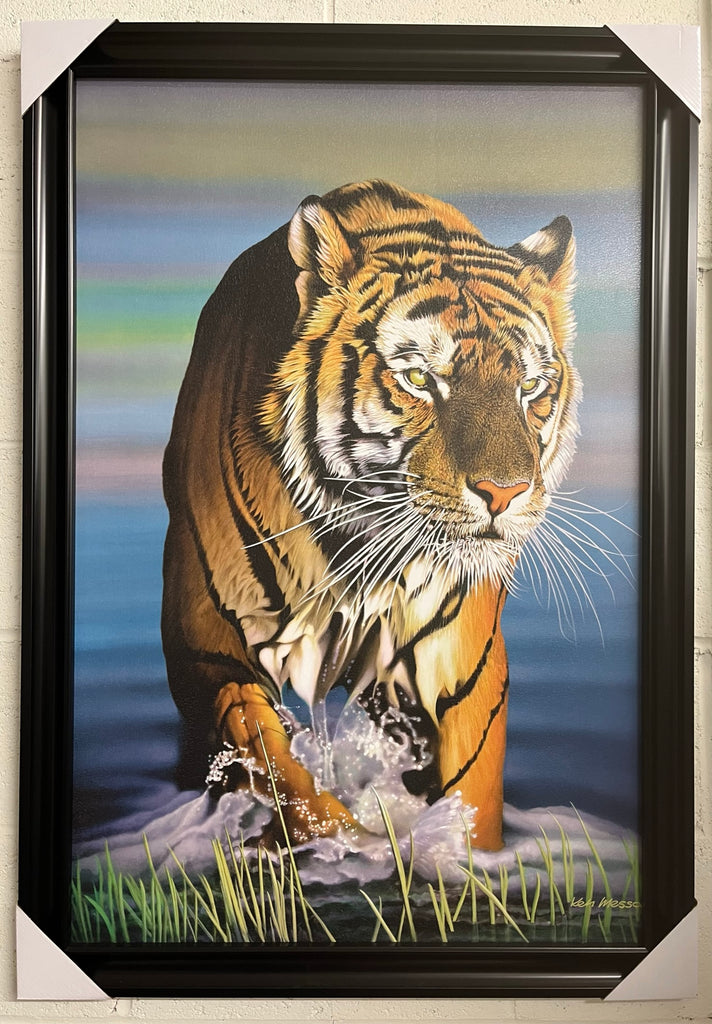 24"x36" Siberian Tiger in Water