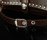 A2010 Classic Belt Buckle Decorated Genuine Leather Cross-body Shoulder Purse SALE.