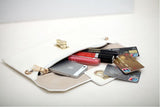A4013 Small Genuine Leather Turn Lock Cross-body Party Dinner Clutch SALE.