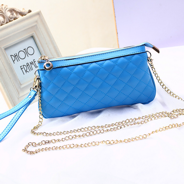Vintage Light Blue Floral Beaded Clutch Purse Handbag Antique Brass Color  Strap | eBay