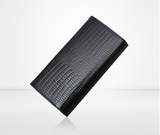 A4042 Classy Rhinestone Alligator Embossed Genuine Patent Leather Bi-fold Wallet SALE.