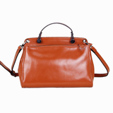 A5012 Classy Smooth Genuine Leather Cross-body Shopping Satchel Clearance.