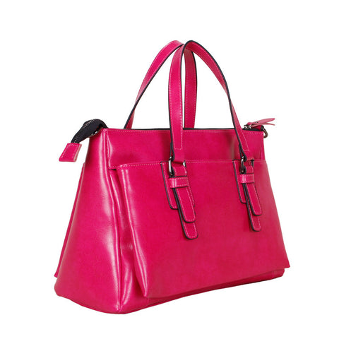 A5017 Classy Smooth Genuine Leather Cross-body Shopping Tote Clearance