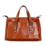 A5017 Classy Smooth Genuine Leather Cross-body Shopping Tote Clearance.