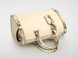 A5045 Chic Python Embossed Genuine Leather Cross-body Shopping Satchel Clearance.