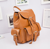 A8002 Stylish Belt Buckle Genuine Leather Backpack SALE.