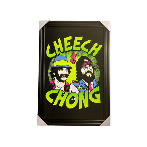 Cheech & Chong - 22"x34" Black Light Framed Poster