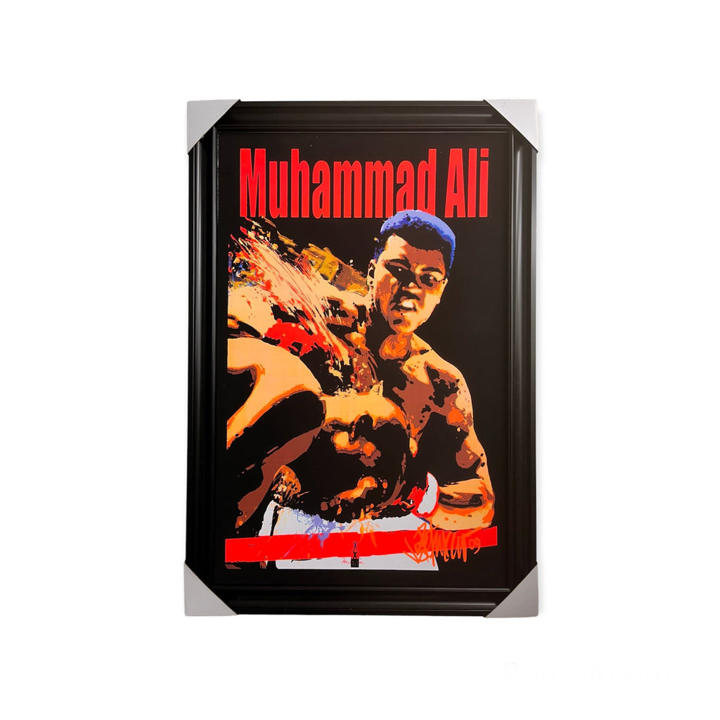 Muhammad Ali - 22"x34" Black Light Framed Poster