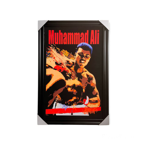 Muhammad Ali - 22"x34" Black Light Framed Poster