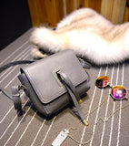 C3003 Cute Stylish Faux Fur Key-chain Ball Decorate Faux Leather Cross-body Shopping Purse Clearance.