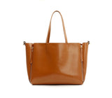 A1011 2-in-1 Stylish Expandable Genuine Leather Cross-body Shopping Tote SALE.