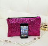 A4033 Stylish Dazzling Glitter Sparkling Sequins Clutch Evening / Cosmetic Bag SALE.