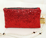 A4033 Stylish Dazzling Glitter Sparkling Sequins Clutch Evening / Cosmetic Bag SALE.