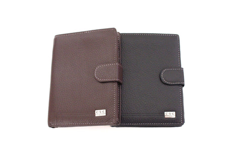 513 FFANY Exclusive Genuine Leather Tri-fold ID Coins Passport Wallet SALE