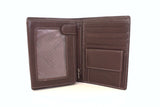 513 FFANY Exclusive Genuine Leather Tri-fold ID Coins Passport Wallet SALE.