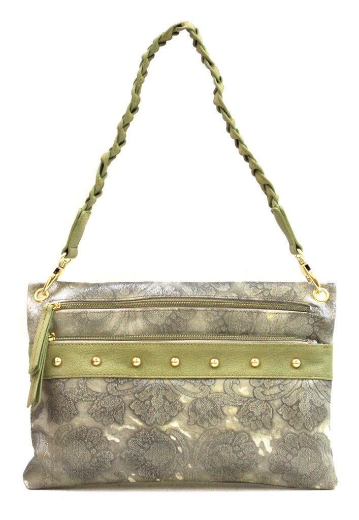 3665110 FFANY Exclusive Floral Embossed Genuine Leather Crossbody Shoulder Purse SALE.