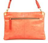 3665110 FFANY Exclusive Floral Embossed Genuine Leather Crossbody Shoulder Purse SALE.