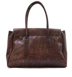 3672110 Classy Alligator Embossed Genuine Leather Tote Shoulder Handbag Designer Inspired SALE.