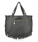 C5001  Fashion Leopard Printed with Tassel Shoulder Cross-body Tote Purse Clearance.
