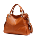 A5039 Classy Pebbled Embossed Genuine Leather Shopping Cross-body Tote SALE.