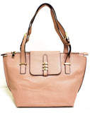 A1031 Classy Saffiano Genuine Leather Shopping Shoulder Tote Handbag Clearance.