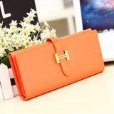 A4015 Long Chic Python Embossed Genuine Patent Leather Bi-fold Wallet SALE.