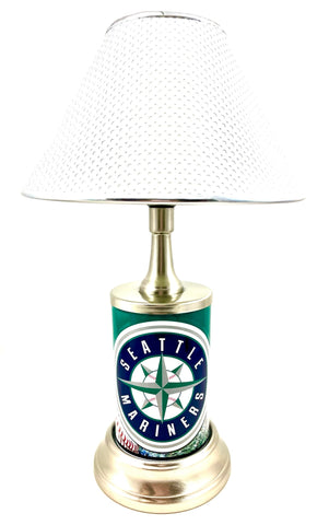 MLB Seattle Mariners Official License Plate Collectible Table / Desk Lamp