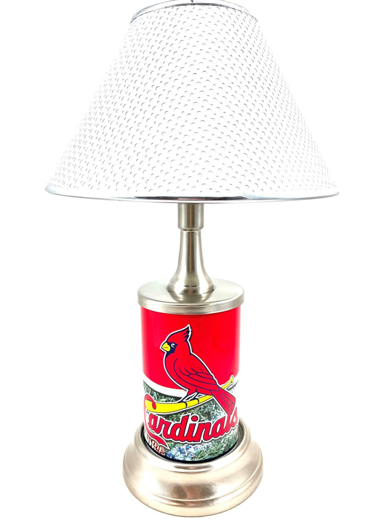 MLB St. Louis Cardinals Official License Plate Collectible Table / Desk Lamp.