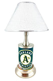 MLB Oakland Athletics Official License Plate Collectible Table / Desk Lamp.