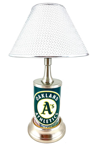 MLB Oakland Athletics Official License Plate Collectible Table / Desk Lamp