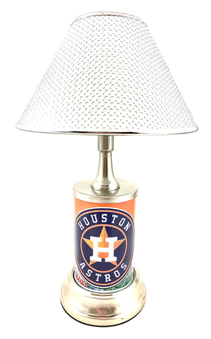 MLB Houston Astros Official License Plate Collectible Table / Desk Lamp