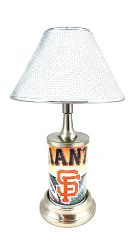 MLB San Francisco Giants Official License Plate Collectible Table / Desk Lamp