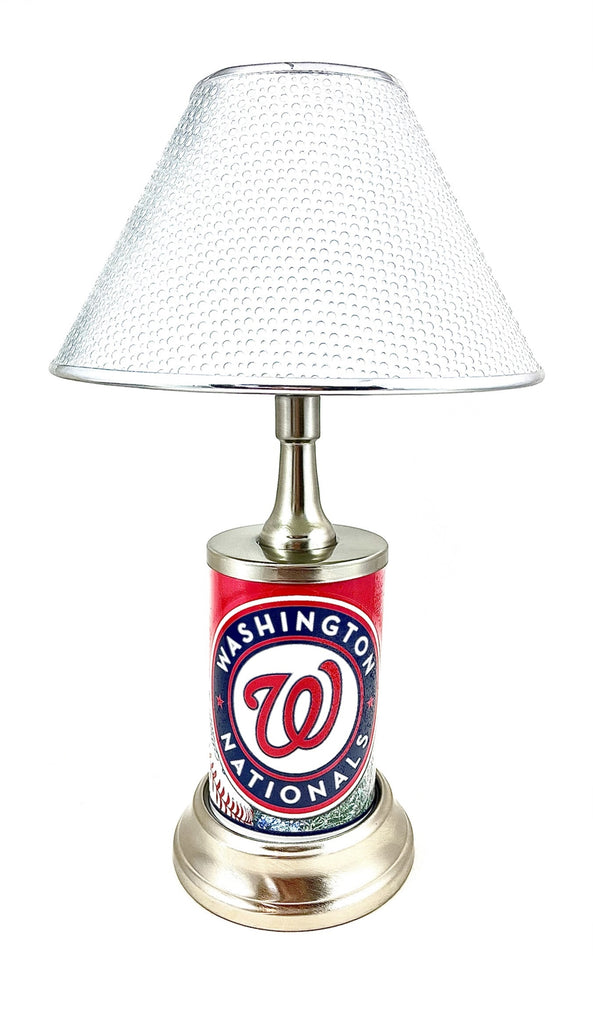 MLB Washington Nationals Official License Plate Collectible Table / Desk Lamp.