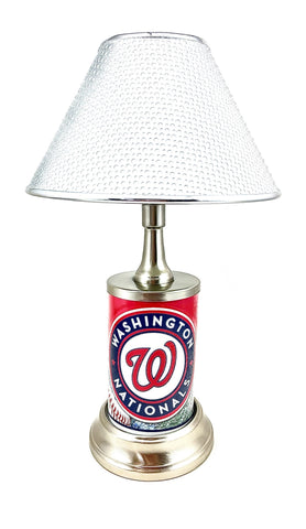 MLB Washington Nationals Official License Plate Collectible Table / Desk Lamp